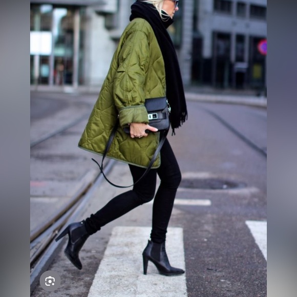 NWOT Olive Quilted Women's Jacket - Picture 2 of 11